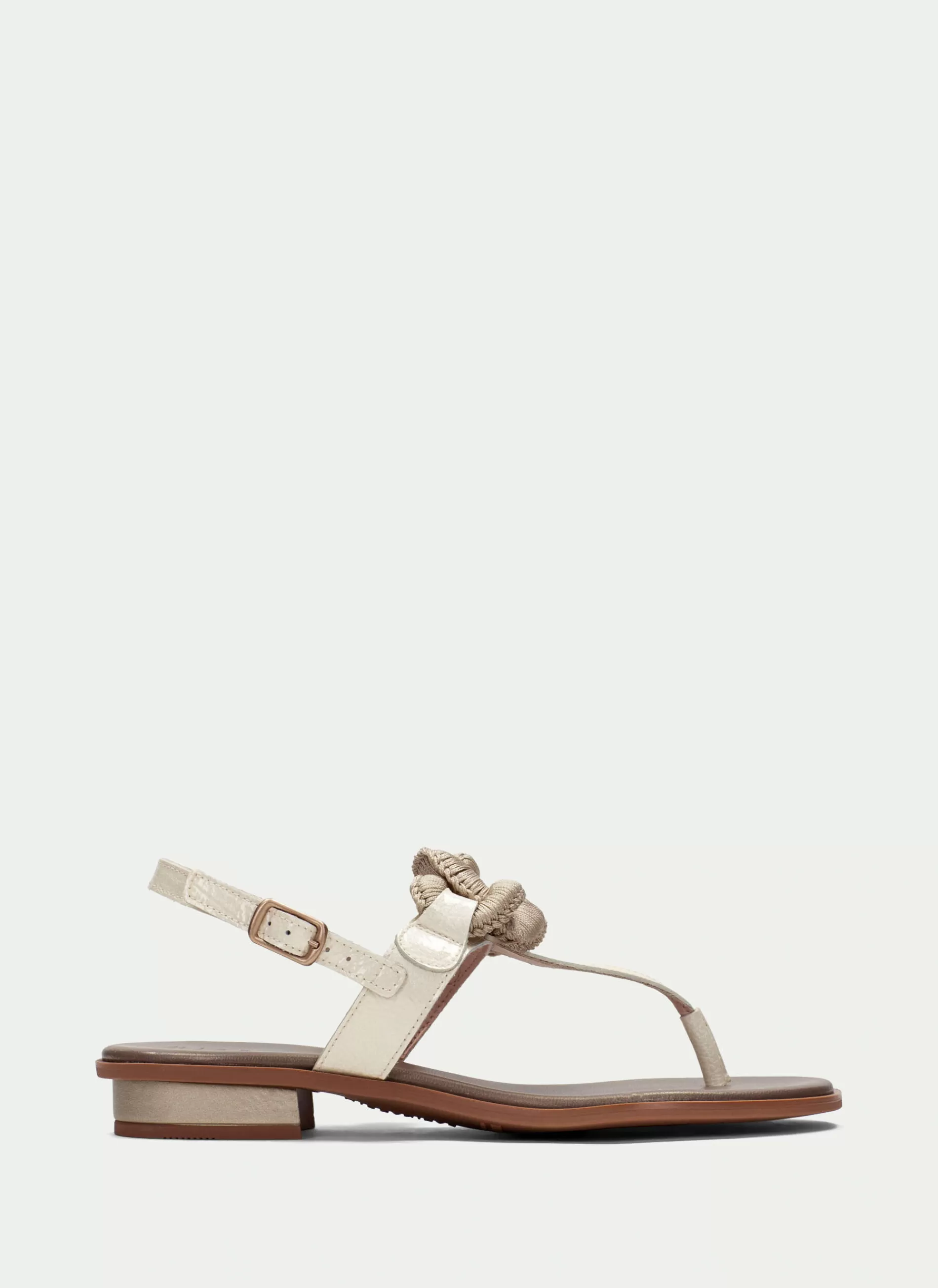 Fashion Hispanitas Flat Sandal Ibiza Creme