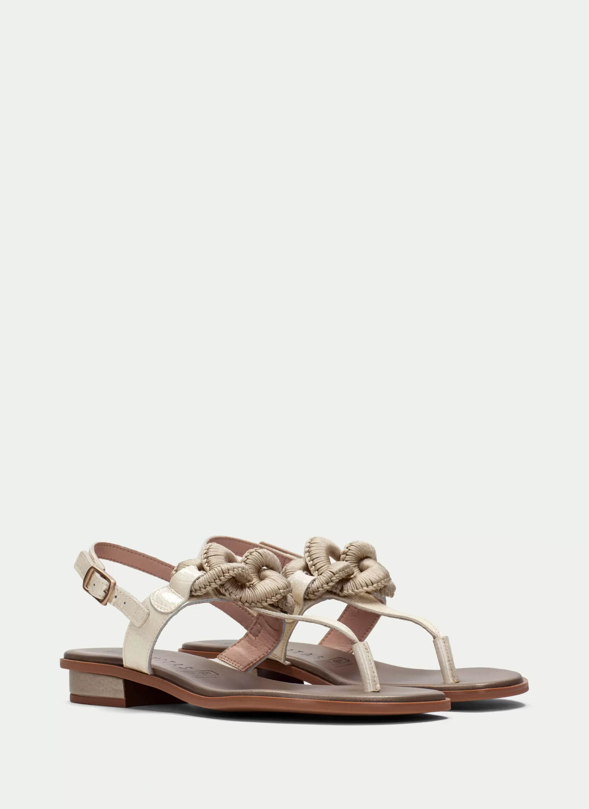 Fashion Hispanitas Flat Sandal Ibiza Creme