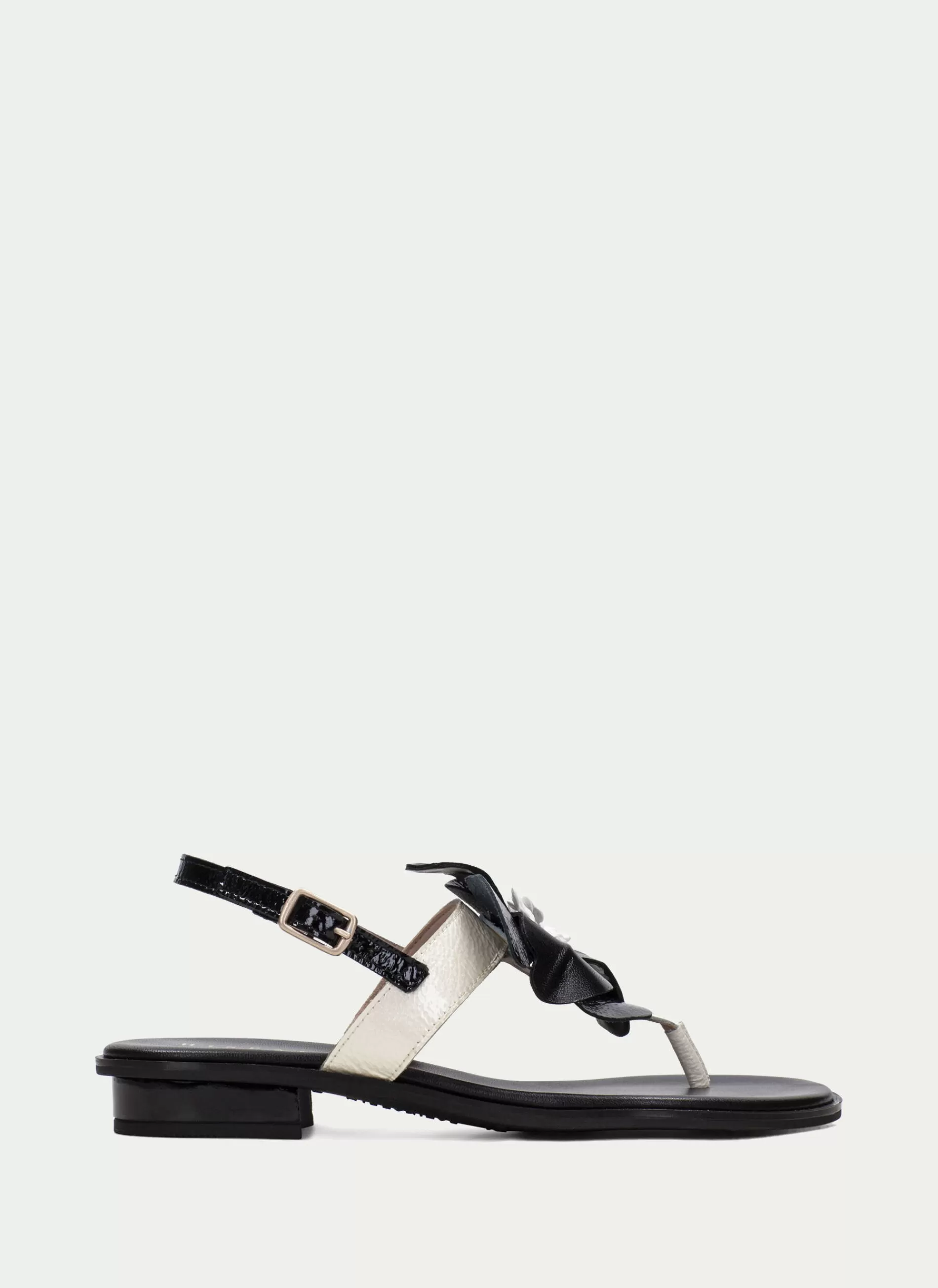 Shop Hispanitas Flat Sandal Ibiza Preto-creme