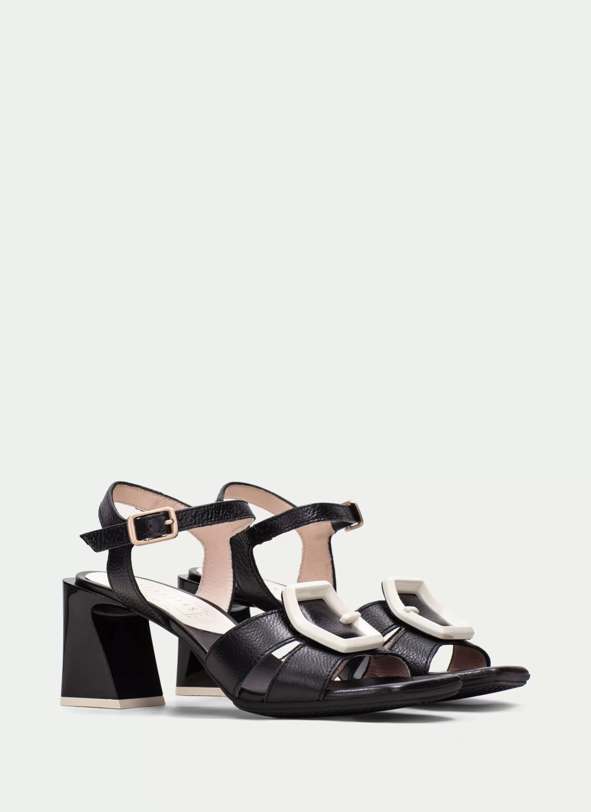 New Hispanitas Heeled Sandal Mallorca Preto