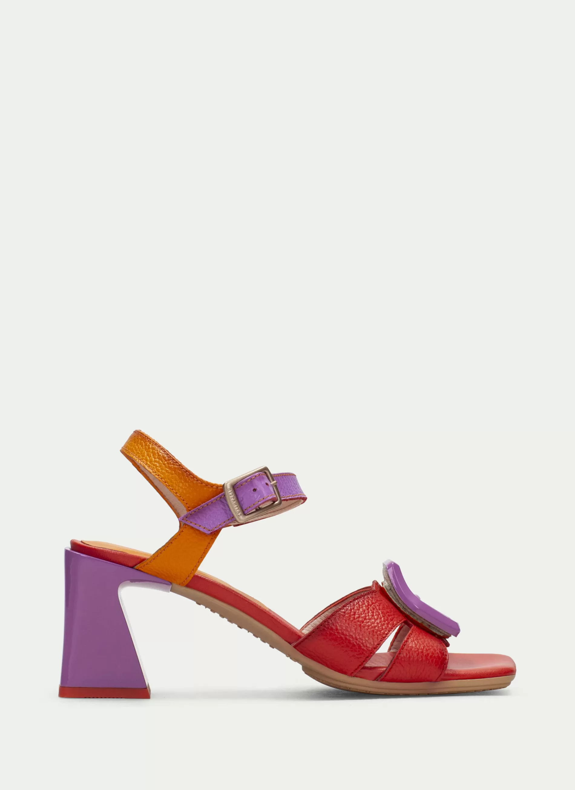 Hot Hispanitas Heeled Sandal Mallorca Vermelho-violet-laranja