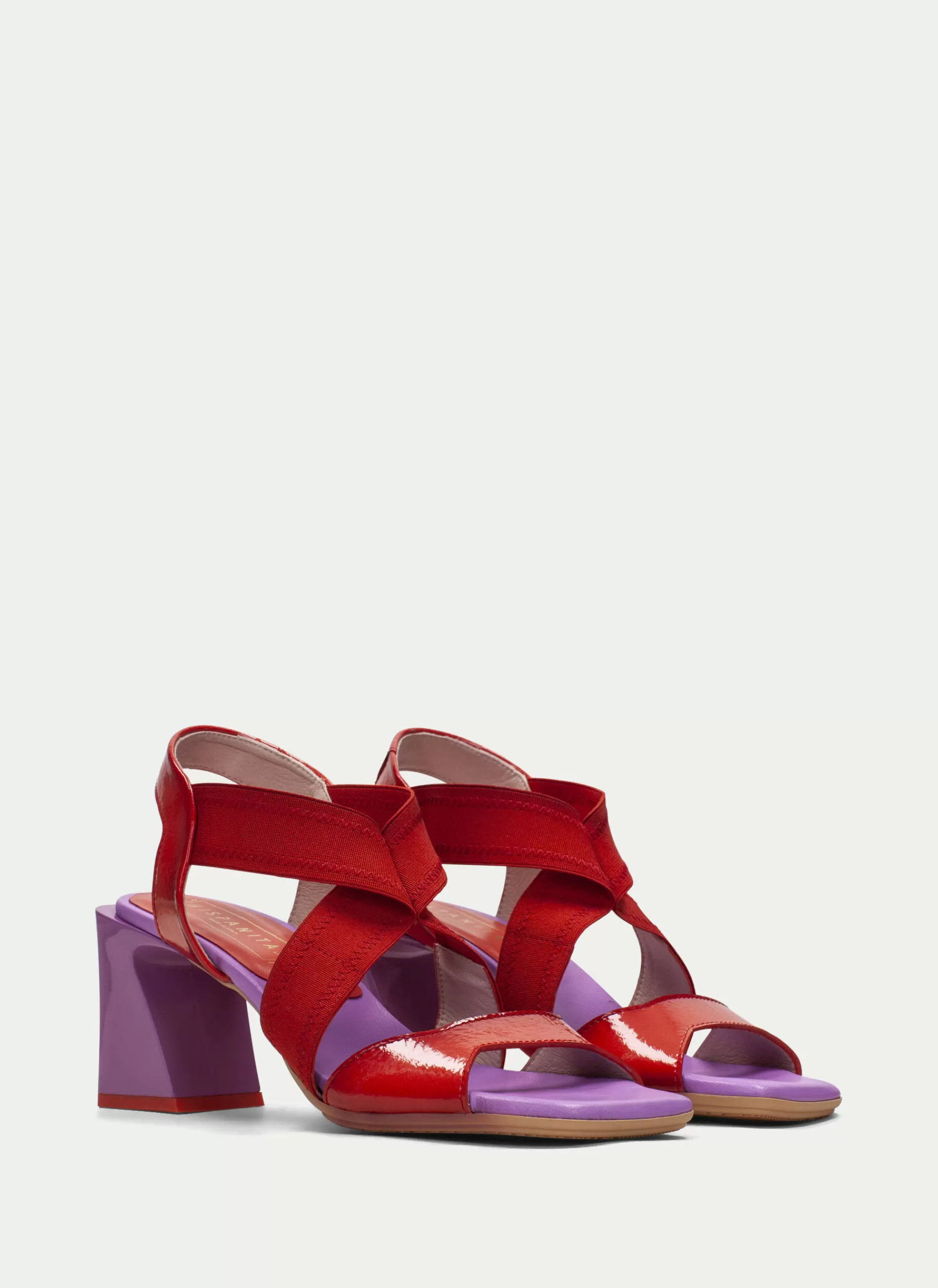 Hot Hispanitas Heeled Sandal Mallorca Violet-vermelho