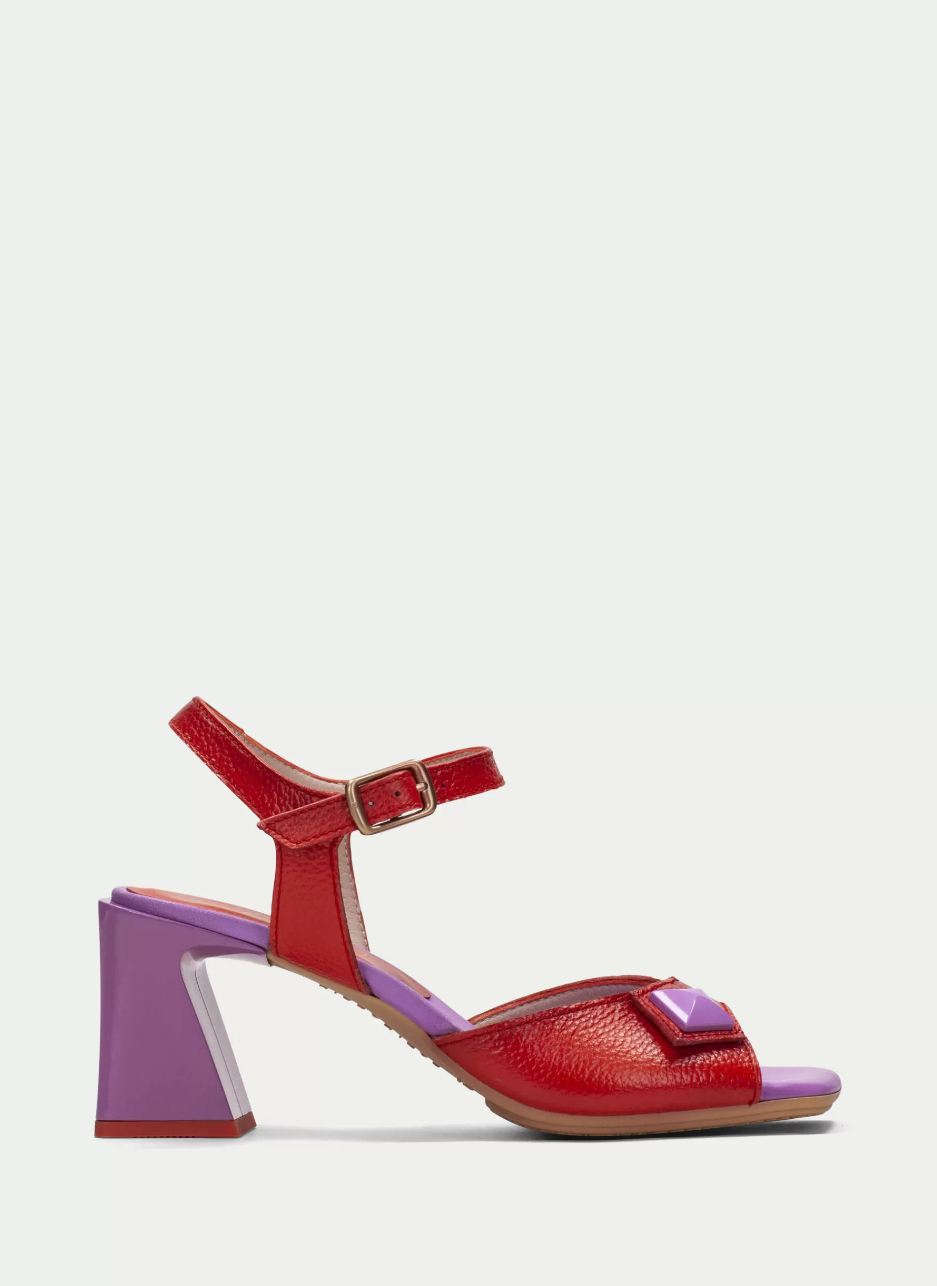 Best Hispanitas Heeled Sandal Mallorca Violet-vermelho