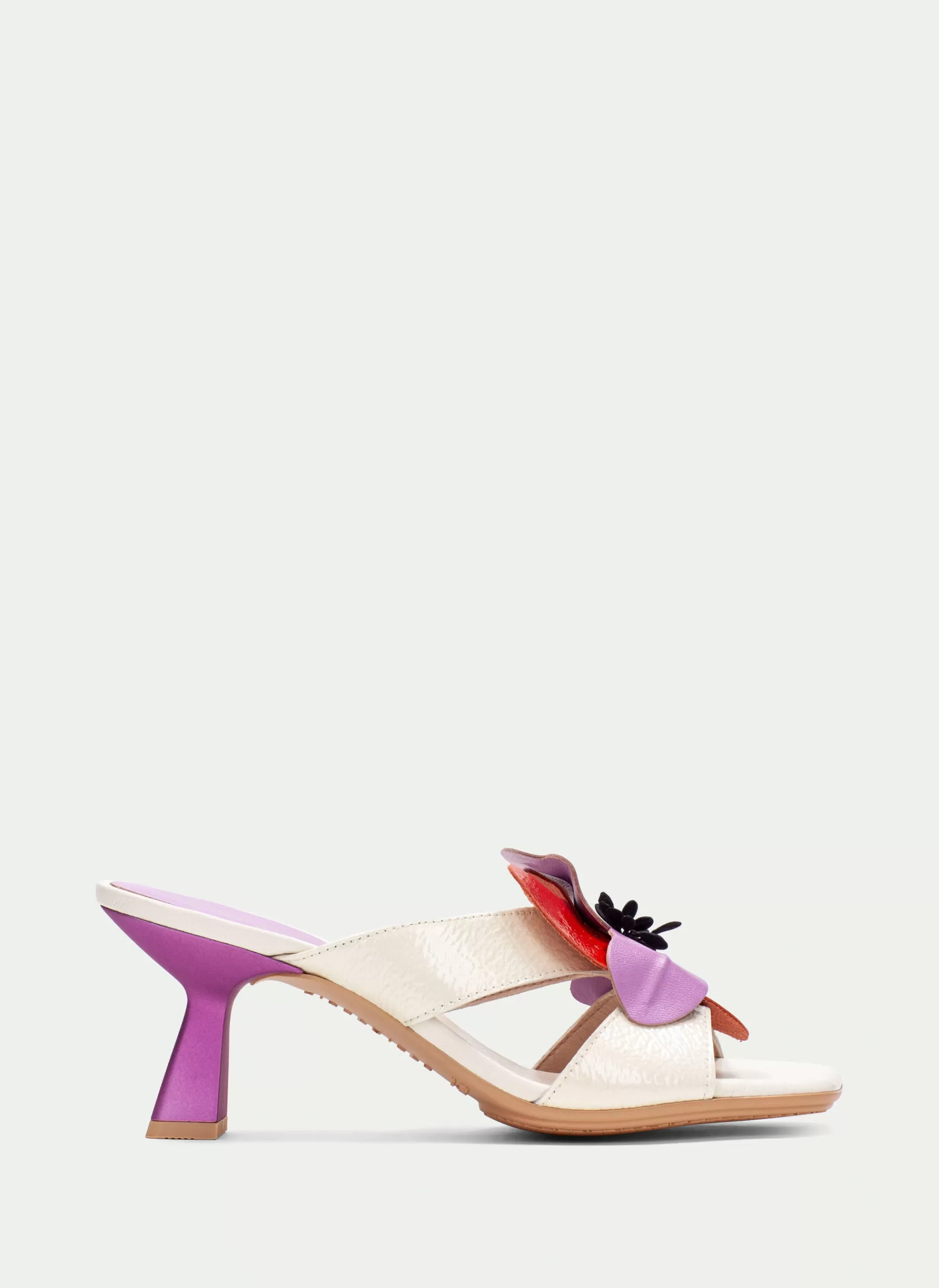 Outlet Hispanitas Mule Daniella Creme-violet