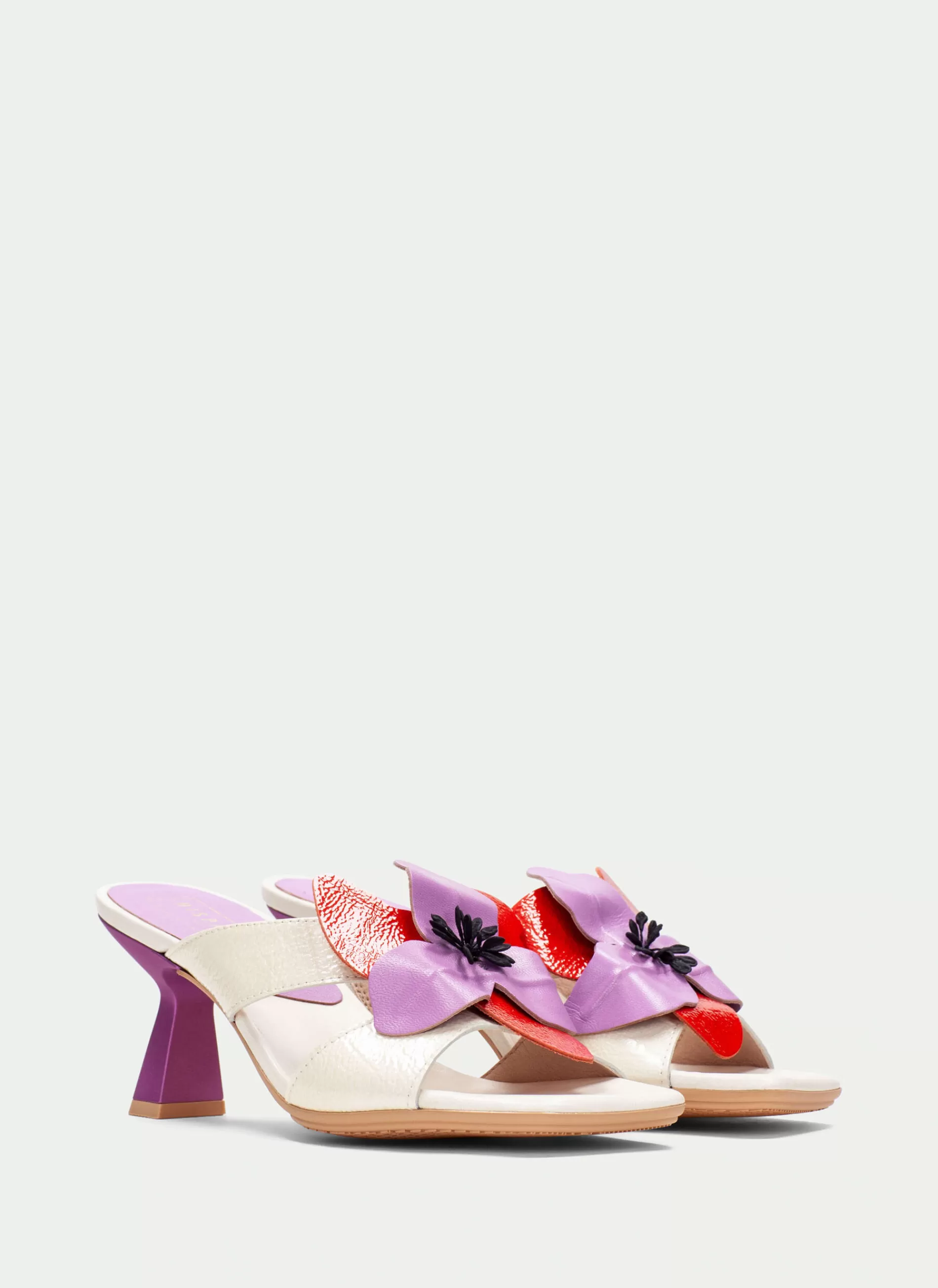 Outlet Hispanitas Mule Daniella Creme-violet