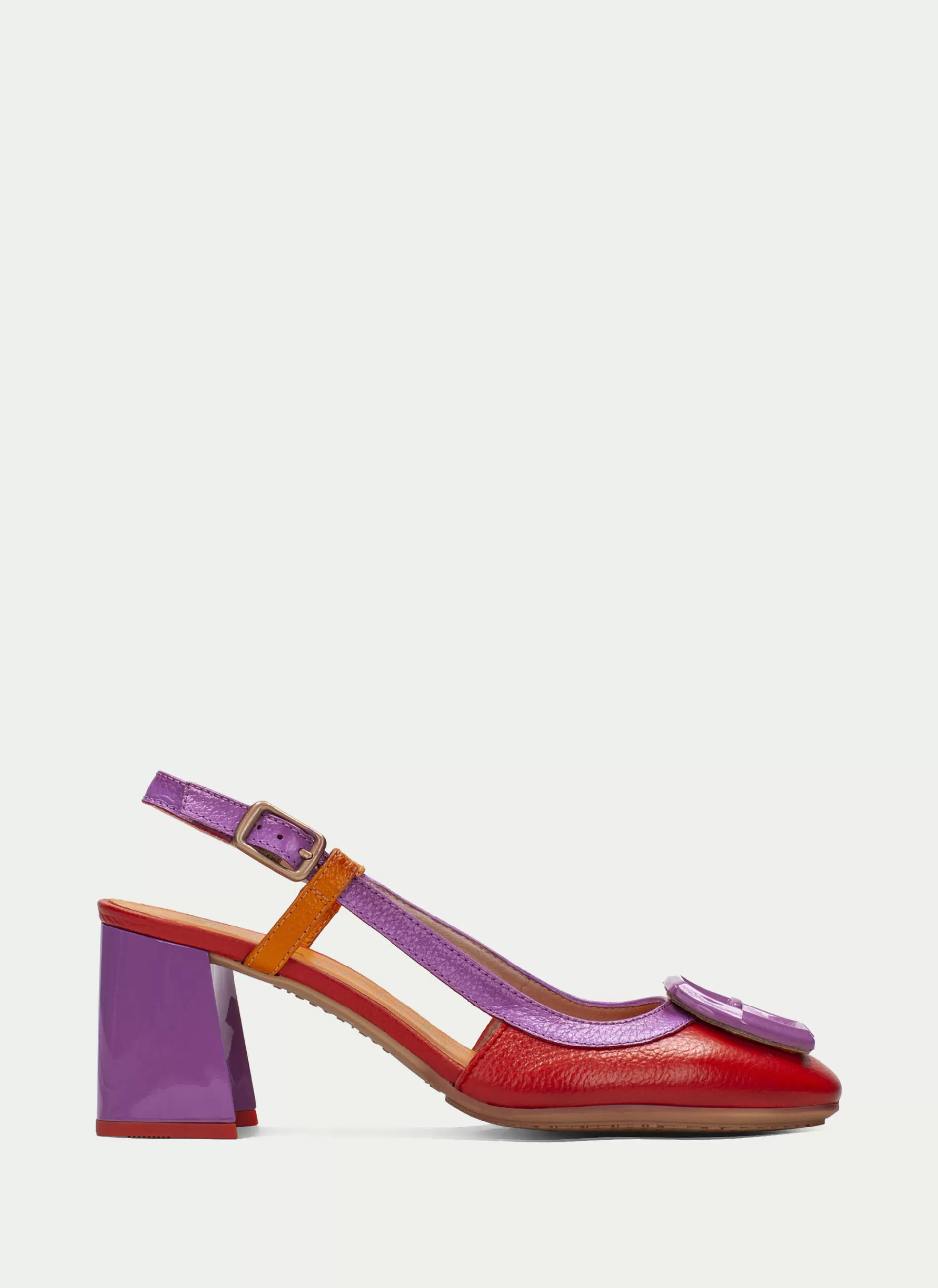 Online Hispanitas Slingback Malta Vermelho-violet-laranja