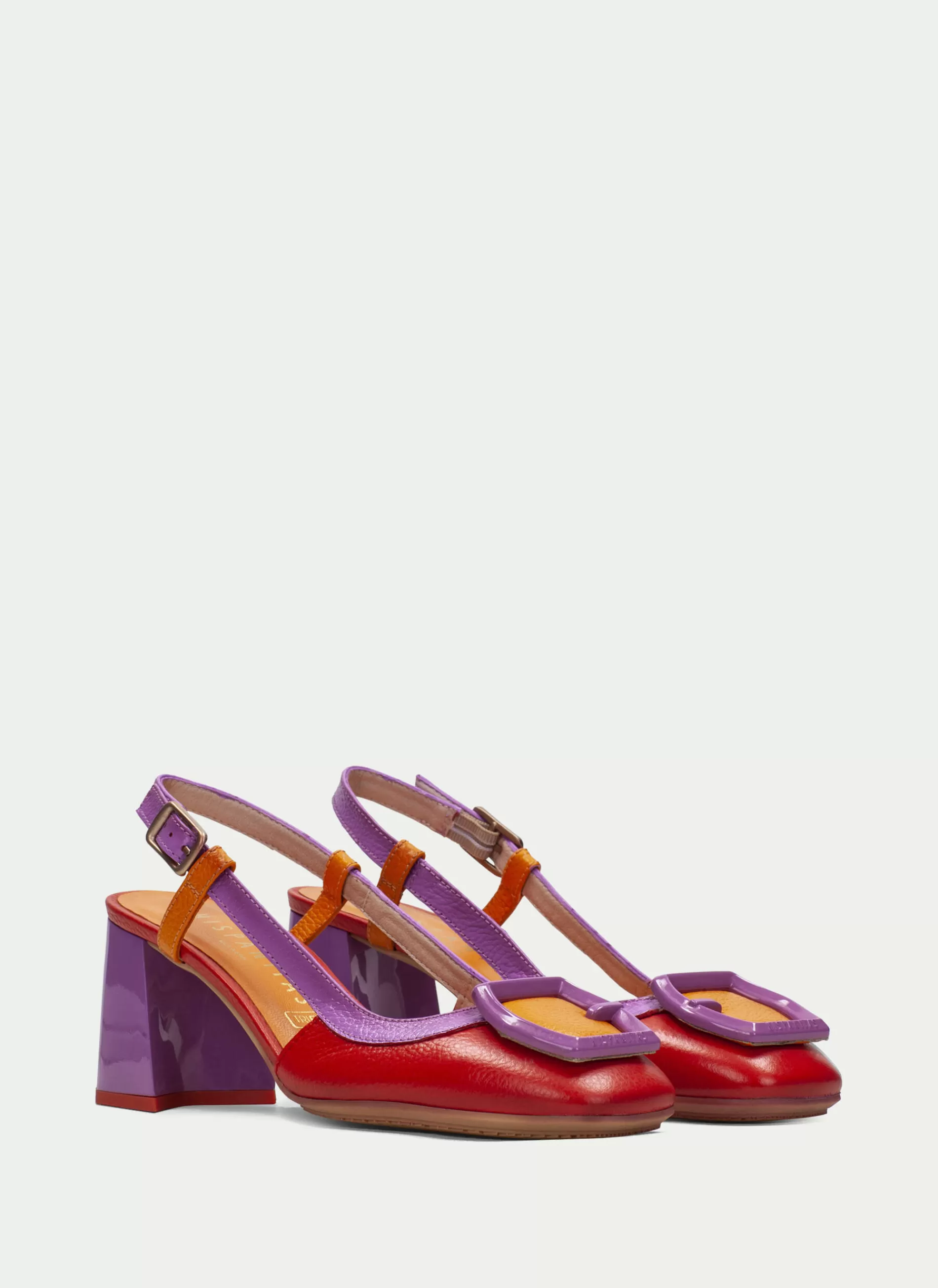 Online Hispanitas Slingback Malta Vermelho-violet-laranja