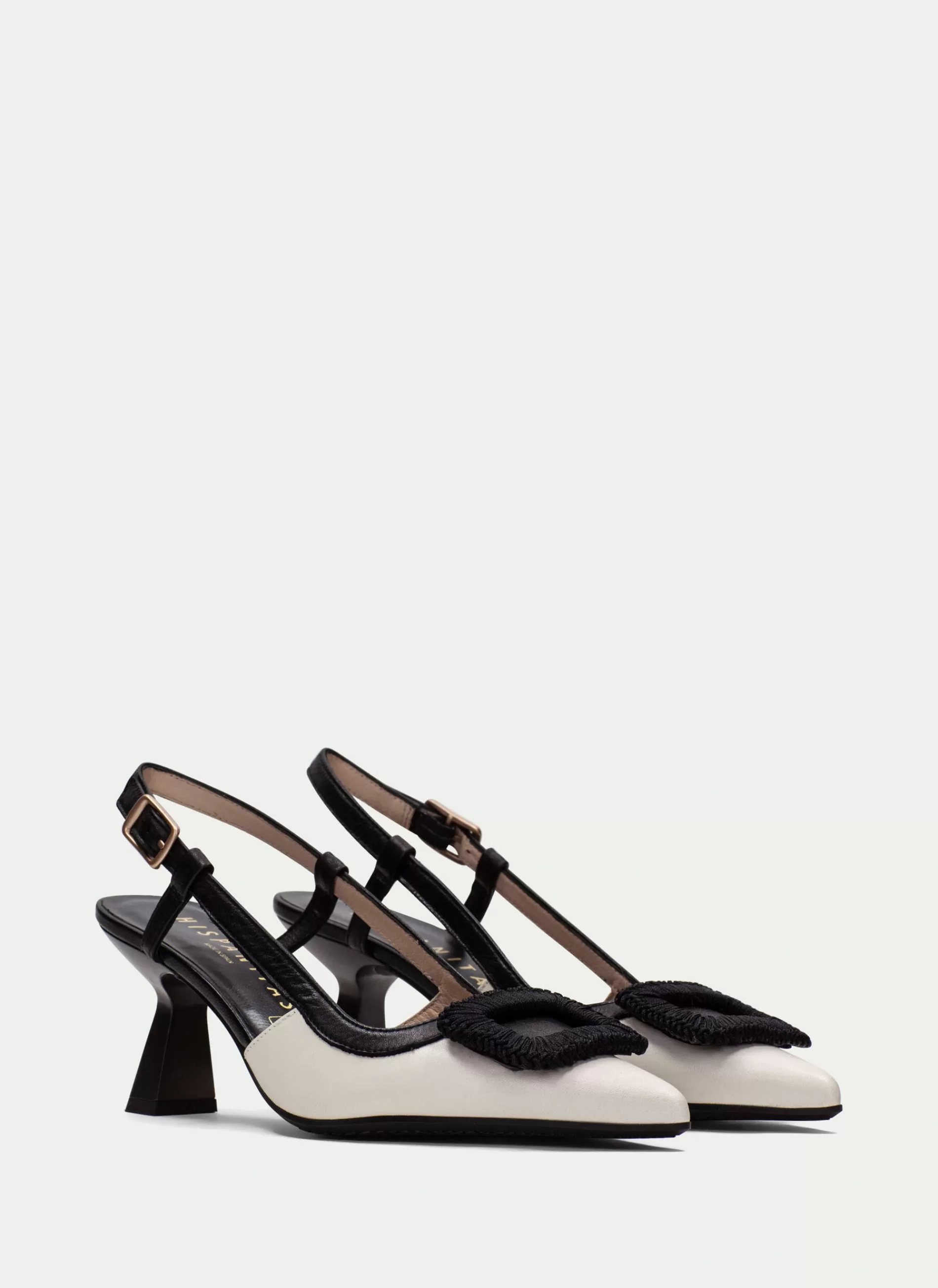 Best Sale Hispanitas Slingback Nova Preto-creme