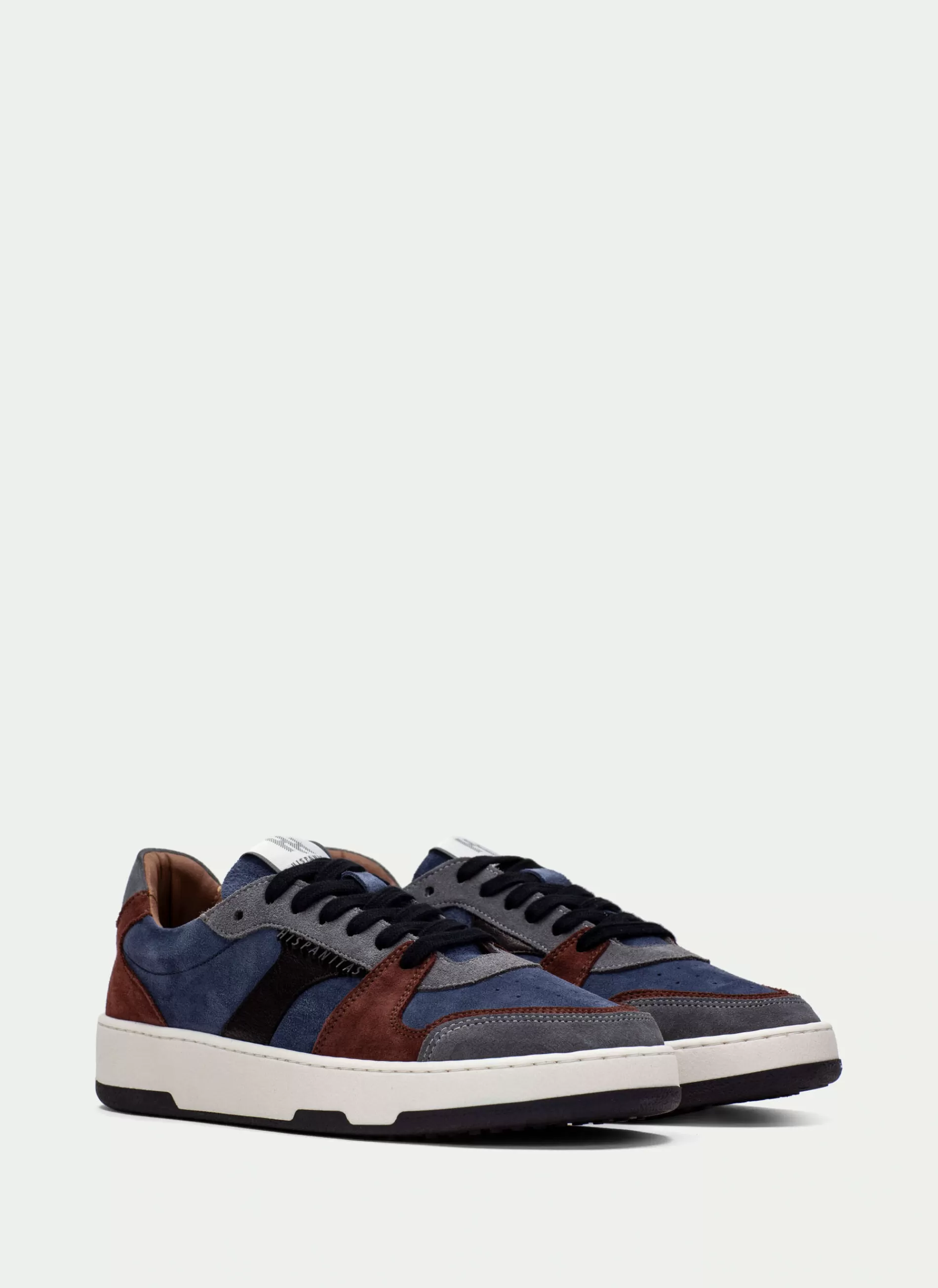 Online Hispanitas Sneakers  azul-couro