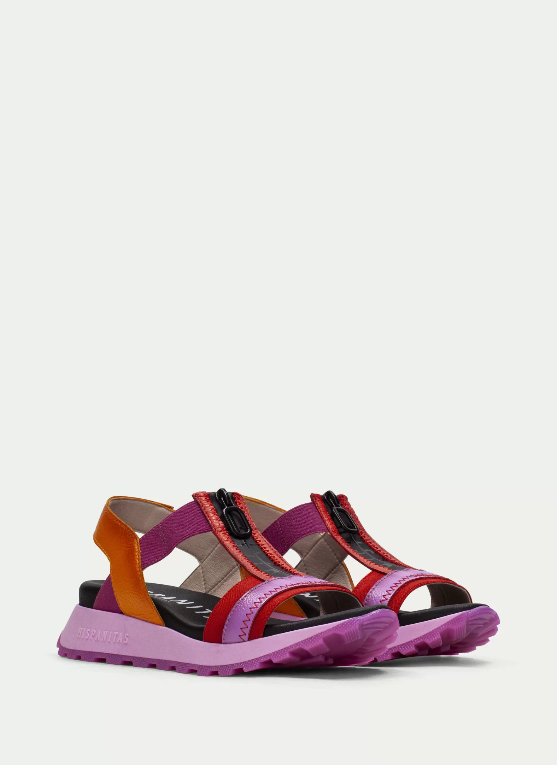 New Hispanitas Sport Sandals Maui Vermelho-violet-laranja